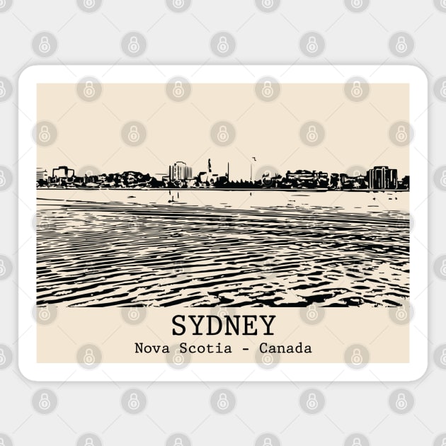 Sydney - Nova Scotia Magnet by Lakeric